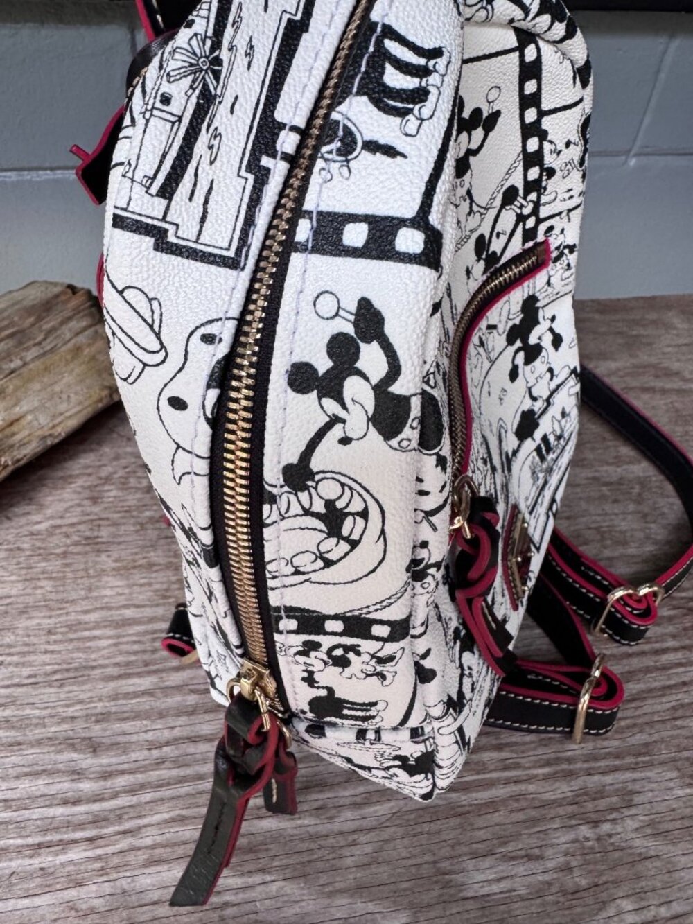Dooney Bourke Backpack Women Mini Disney Mickey Mouse Steamboat Willie Bag - Picture 6 of 11